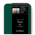 Produktbild: Schlafgut Pure Spannbettlaken 90x200cm bis 100x220cm - 95% Biobaumwolle, 5% Elasthan, Oeko-TEX Zertifiziert, Green Deep, Matratzenhöhe bis 35cm
