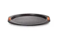 Produktbild: LE CREUSET Antihaft Pizza-Backblech, Ø 33 cm, Belüftungslöcher, Sauerteigbeständig, Aus Karbonstahl gefertigt, Anthrazit/Orange, 94102713000000
