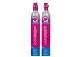 Produktbild: 2x SodaStream Quick Connect CO²-Reservezylinder 60L  pink für Wassersprudler Duo