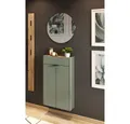 Produktbild: Lomadox Garderoben-Set ABERDEEN-01, (Spar-Set, 3-St), in grün mit Eiche, ideal für schmale Flure, mit 1 Garderobenpaneel
