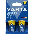 Produktbild: Varta - Longlife Power C Lr14 Alkali-mangan Batterie 1,5v 2 Stück - Hochleistungsbatterien Für Audio-geräte, Spielzeug, Taschenlampen