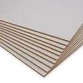 Produktbild: PEGBOARD MDF Platten 60x40cm - 10 x MDF-Platten 3 mm einseitig weiß lackiert | präzise Zuschnitte | Perfekt für Lasergravur CNR Router Bilderrahmen
