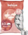 Produktbild: bolsius – D-light Teelichter - im Beutel - Brenndauer 6 Stunden - 60 Stück, Weiß