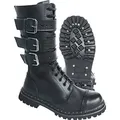 Produktbild: Brandit Boot Herren Phantom 3-Buckle schwarz Festival, Gothic Leder EU46 - Schwarz - 46