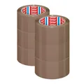 Produktbild: 6x Tesa Packband Klebeband Paketband Packfilm PP 66m x 50mm braun 4195