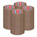 Produktbild: 12x Tesa Packband Klebeband Paketband Packfilm PP 66m x 50mm braun 4195