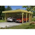 Produktbild: Skan Holz Flachdach-Doppelcarport Friesland Set 3 mit 557 cm x 555 cm