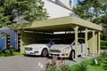 Produktbild: SKAN HOLZ Carport Friesland Set 3 557 x 555 cm, Grün imrpägniert