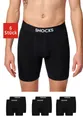 Produktbild: SNOCKS Boxershorts Enge Unterhosen mit längerem Bein Herren Männer (6-St., 6 Stück) aus Bio-Baumwolle, ohne kratzenden Zettel, bequem durch längeres Bein