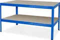 Produktbild: Packtisch / Werkbank, BxTxH 1500 x 600 x 900 mm, Tragkraft 350 kg/Boden, blau