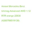 Produktbild: Amewi Mercedes-Benz Unimog Advanced 4WD 1:12 RTR orange 22630 (4260768519138)
