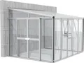 Produktbild: Vitavia Anlehngewächshaus H_elena 8600, BxTxH: 334 x 266 x 239 cm, 3 mm Wandstärke, Alu-Profile, 3 mm Sicherheitsglas, Dach 10 mm Hohlkammerplatten