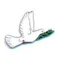 Produktbild: Taube Frieden Peace Liebe Friedenstaube Badge Metall Button Pin Anstecker 0834