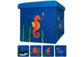 Produktbild: WIESEN.design Spielzeugtruhe 33L, Spielzeugkiste mit Deckel, Kindersitzbank mit Stauraum (Spielzeugbox mit Deckel, Sitzbank Kinder, Spielzeugkiste Kinderzimmer, Spielzeug Aufbewahrung, Kinderbank, Spielzeugaufbewahrung Kinderzimmer), geeignet für Kallax-Regale, belastbar bis 150kg, gratis Versand