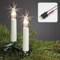 Produktbild: Lichterkette Deko Weihnachten Christbaum 15 Kerzen Riffelkerze Winter Indoor