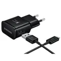 Produktbild: Samsung Schnellladegerät EP-TA20E, schwarz [inkl. USB-C Ladekabel]
