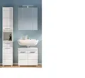 Produktbild: xonox.home Badmöbel-Set Badezimmer Set Linus, weiß Hochglanz, 3-teilig, (3-St)