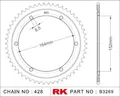 Produktbild: Rk chain wheel 428 55z steel silver