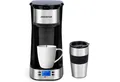 Produktbild: Aigostar Filterkaffeemaschine mit Thermobecher, 420 ml, 750W, AutoClean-Funktion, 24H Timer, Edelstahl, Abnehmbarer Filter, 750W, 420 ml, Mit 24h-Timer, LCD-Anzeige, AutoClean-Funktion