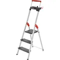 Produktbild: Hailo L100 TopLine, Alu-Sicherheits-Stehleiter, 3 Stufen (Stehleiter, 70 cm) (8050-307)