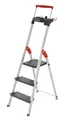 Produktbild: Hailo L100 TopLine Alu-Sicherheits-Stehleiter 3 XXL Stufen Aluleiter Leiter NEU