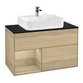Produktbild: V&B Waschtischunterschrank Finion 100, Pl wh. m, Reg li Oa ven, Oa ven