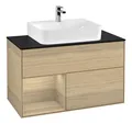 Produktbild: Villeroy & Boch Finion Waschbeckenunterschrank für Becken mittig Regal links...