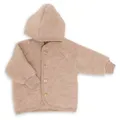 Produktbild: Engel - Kinder Kapuzenjacke mit Holzknöpfen - Wolljacke Gr 62/68 beige