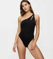 Produktbild: Triumph Badeanzug Midnight Swim schimmernder Stoff, Zierring, doppelte Träger