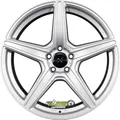 Produktbild: 2x Axxion AX7 solid titanium silber matt lackiert 8x18 ET48 - LK5/112 ML72.6