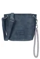 Produktbild: Fritzi aus Preussen Fritzi03N Vintage True Blue Crossbody Kunstleder Damen Umhängetasche Handtasche Festival City vegan abnehmbarer Anhänger Vintage-Waschung 22,5 x 20,5 x 8,5 cm, Blau