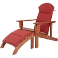 Produktbild: Sonnenliege Harper Holz Adirondack Rot/Weiß
