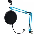 Produktbild: keepdrum NB35 BL Blau Gelenkarm Mikrofonstativ + Popschutz Popfilter EMH