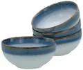 Produktbild: CreaTable Schale Cascade, Buddha Bowl 17,5 cm 4-tlg, Steinzeug, (Set, 4-tlg), Rekativglasur, Healthy Food