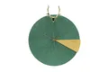 Produktbild: ONZENO Wanduhr THE TURQUOISE DEER. 40x47x1.8 cm (handgefertigte Design-Uhr)