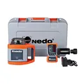 Produktbild: Nedo SIRIUS 1 H selbstnivellierender Rotationslaser - horizontal Baulaser - Nivellierlaser Laser mit ACCEPTOR 2 Digital und HD Klammer, Laserklasse 2