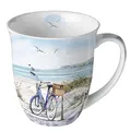 Produktbild: Ambiente Tasse Fahrrad am Strand ca. 10,5 x 9,5 cm