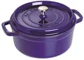 Produktbild: STAUB Cocotte, Gusseisen Bräter, Alle Herdarten inkl Induktion, Rund, 24 cm, 3,8 L, Dunkel-Blau