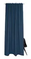 Produktbild: Gardine Solo 130x250 - Vorhang Blickdicht blau Baumwollmix - Vorhänge Wohnzimmer - Dekoschal - Curtains