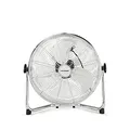 Produktbild: Blaupunkt Bodenventilator mit regulierbarem Luftgitter, leiser Ventilator, 3 Geschwindigkeiten, Größen 40 cm, Leistung 90 W, verchromt
