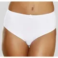 Produktbild: Slip NUANCE, Damen, Gr. 36/38, weiß, Obermaterial: 95% Baumwolle, 5% Elasthan, Unterhosen Slip, hoch geschnittener Slip aus Baumwolle, Topseller