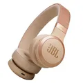 Produktbild: JBL Live 670 NC – Bluetooth On-Ear-Kopfhörer mit adaptivem Noise-Cancelling – Kabellose Ohrhörer mit JBL Signature Sound und Sprachassistent – Langer Musikgenuss für bis zu 65 Stunden – In Sandstein