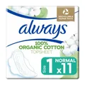 Produktbild: 0,40€/Stück- 10x Always Cotton Protection Binden,Größe 1 Normal mit Flügeln–11St