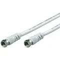 Produktbild: Wentronic Goobay SAT Anschlusskabel, 100% geschirmt, Weiß, 5 m - F-Stecker <=> F-Stecker (50739)