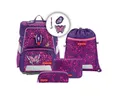 Produktbild: Step by Step Schulranzen Schulranzen-Set SPACE SHINE Butterfly Night Ina 5-teilig (5-teilig), ab 1. Klasse, ergonomisch, Easy-Grow-System