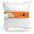 Produktbild: sleepling Kopfkissen Komfort 100, Füllung: 100 % Polyester (Fasern und Faserkugeln), Bezug: 100% Polyester, Seitenschläfer, Rückenschläfer, Bauchschläfer, 80x80 cm, 40x80 cm, 40x40 cm, Komfortfüllung, Made in EU, antiallergen weiß 60 cm x 60 cm