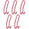 Produktbild: SO-TECH® Kleiderhaken Garderobenhaken FARA Doppelhaken Stahl, (5-St), 192 x 51 x 78 mm, Stangendurchmesser 10 mm, Stahl rot rot Ø 1 cm x 5.1 cm x 19.2 cm