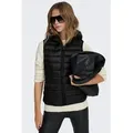 Produktbild: ONLY Steppweste ONLNEWTAHOE HOOD WAISTCOAT OTW NOOS Kunstfaser schwarz XL (42)