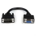 Produktbild: StarTech.com DVIVGAMF8IN Dual Link DVI-I/St  zu VGA/Bu Adapterkabel 20cm
