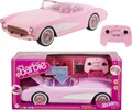 Produktbild: Hot Wheels RC Barbie Corvette, batteriebetriebenes ferngesteuertes Spielzeugauto aus dem Barbie-Spielfilm, Platz für 2 Barbie-Puppen, Kofferraum lässt sich zum Aufbewahren von Zubehör öffnen